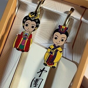 New Bookmarks Set by Tom Horse Chinese Dress Tang Dynasty Gift Set